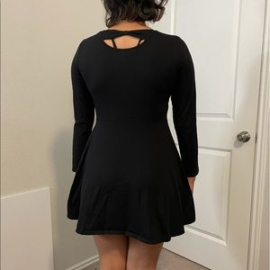 black dress